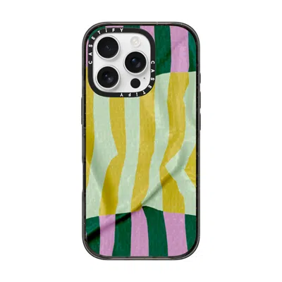 Casetify Iphone 16 Pro Case Black Impact Case  Pattern Afternoon At Capri