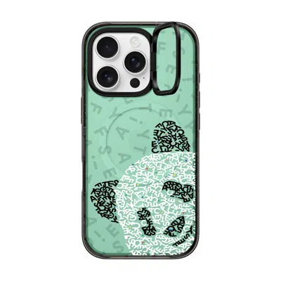 Casetify Iphone 16 Pro Case Black Impact Ring Stand Case Magsafe Compatible  Hi! Panda!