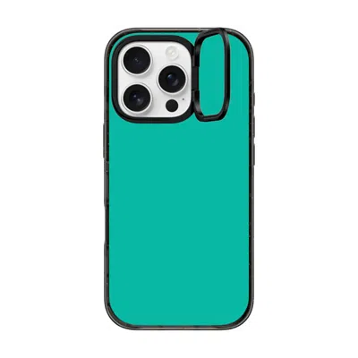 Casetify Iphone 16 Pro Case Black Impact Ring Stand Case Magsafe Compatible  Mint Green