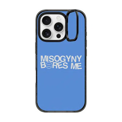 Casetify Iphone 16 Pro Case Black Impact Ring Stand Case Magsafe Compatible  Misogyny Bores Me