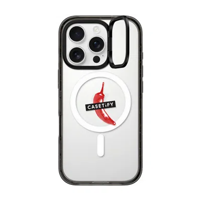 Casetify Iphone 16 Pro Case Black Impact Ring Stand Case Magsafe Compatible  “spicy Hot Pot Only"