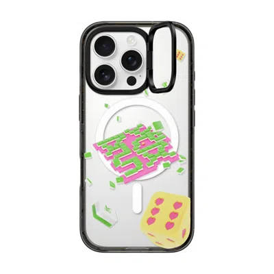 Casetify Iphone 16 Pro Case Black Impact Ring Stand Case Magsafe Compatible  Strike It Rich!