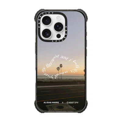 Casetify Iphone 16 Pro Case Black Ultra Impact Case Magsafe Compatible  Alisha Marie Sunsets & Therapy Case C