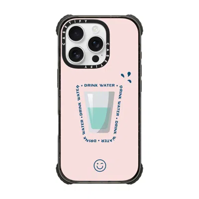 Casetify Iphone 16 Pro Case Black Ultra Impact Case Magsafe Compatible  Hydrate Then Dominate