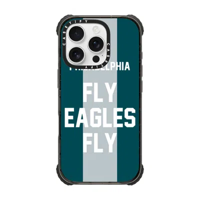 Casetify Iphone 16 Pro Case Black Ultra Impact Case Magsafe Compatible  Superbowl - Fly Eagles Fly