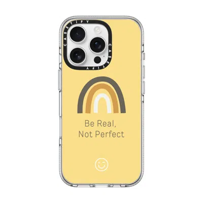 Casetify Iphone 16 Pro Case Clear Impact Clear Case Magsafe Compatible  Be Real, Not Perfect  In Transparent