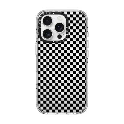 Casetify Iphone 16 Pro Case Clear Impact Clear Case Magsafe Compatible  Checker Case  In Transparent
