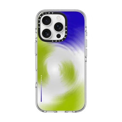 Casetify Iphone 16 Pro Case Clear Impact Clear Case Magsafe Compatible  Gradient,futurism Matcha Ripples In Transparent