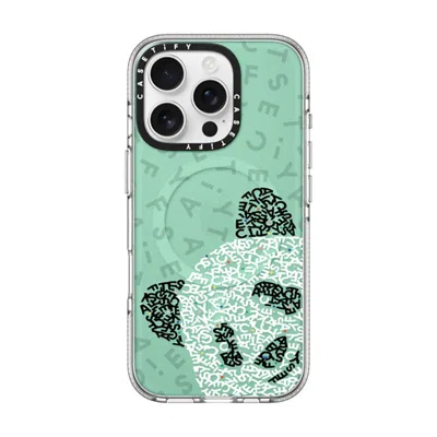 Casetify Iphone 16 Pro Case Clear Impact Clear Case Magsafe Compatible  Hi! Panda!  In Transparent
