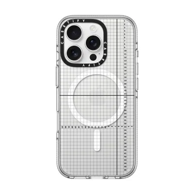 Casetify Iphone 16 Pro Case Clear Impact Clear Case Magsafe Compatible  Metrics  In Transparent