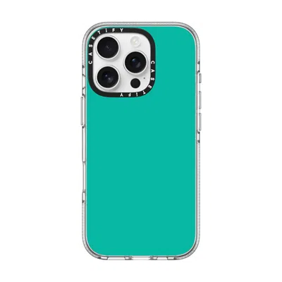 Casetify Iphone 16 Pro Case Clear Impact Clear Case Magsafe Compatible  Mint Green  In Transparent