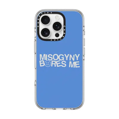 Casetify Iphone 16 Pro Case Clear Impact Clear Case Magsafe Compatible  Misogyny Bores Me  In Transparent