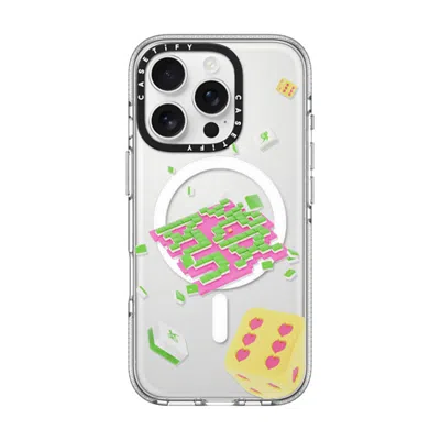 Casetify Iphone 16 Pro Case Clear Impact Clear Case Magsafe Compatible  Strike It Rich!  In Transparent