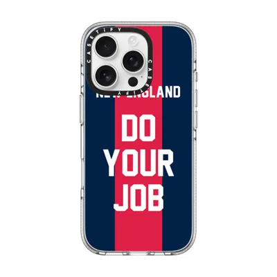 Casetify Iphone 16 Pro Case Clear Impact Clear Case Magsafe Compatible  Superbowl - Do Your Job  In Transparent