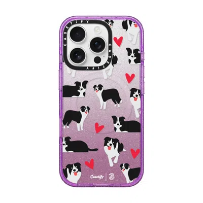 Casetify Iphone 16 Pro Case Glitter Purple Impact Case Magsafe Compatible  3hk Cny #3