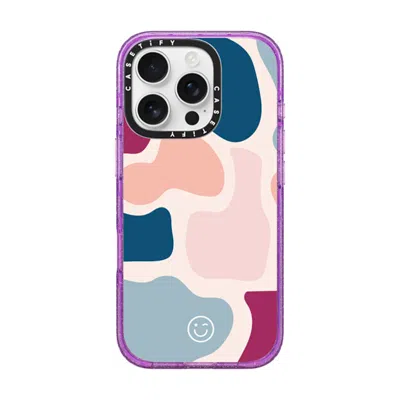 Casetify Iphone 16 Pro Case Glitter Purple Impact Case Magsafe Compatible  Kic Army  In Neutral