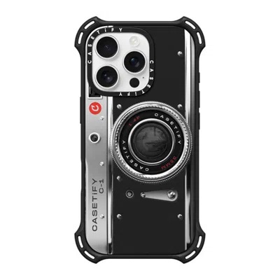 Casetify Iphone 16 Pro Case Matte Black Bounce Case Magsafe Compatible  Camera Case - Classic