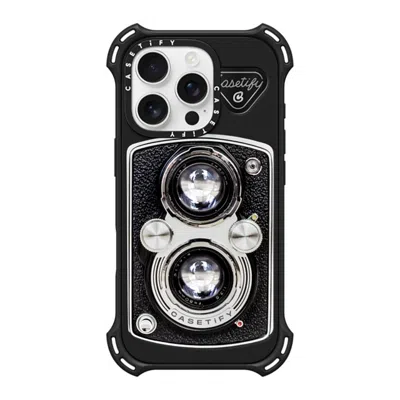 Casetify Iphone 16 Pro Case Matte Black Bounce Case Magsafe Compatible  Camera Case - Vintage