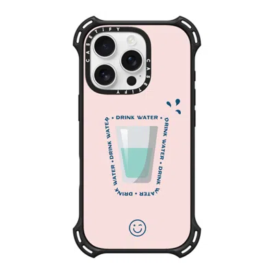 Casetify Iphone 16 Pro Case Matte Black Bounce Case Magsafe Compatible  Hydrate Then Dominate
