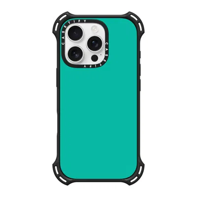 Casetify Iphone 16 Pro Case Matte Black Bounce Case Magsafe Compatible  Mint Green