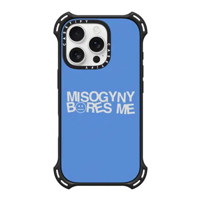 Casetify Iphone 16 Pro Case Matte Black Bounce Case Magsafe Compatible  Misogyny Bores Me