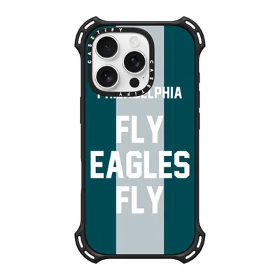 Casetify Iphone 16 Pro Case Matte Black Bounce Case Magsafe Compatible  Superbowl - Fly Eagles Fly