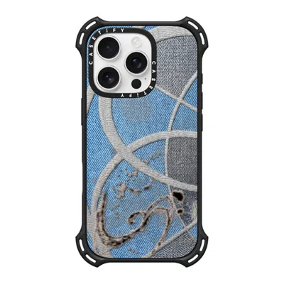 Casetify Iphone 16 Pro Case Matte Black Bounce Case Magsafe Compatible  Surrealism Cyber Denim