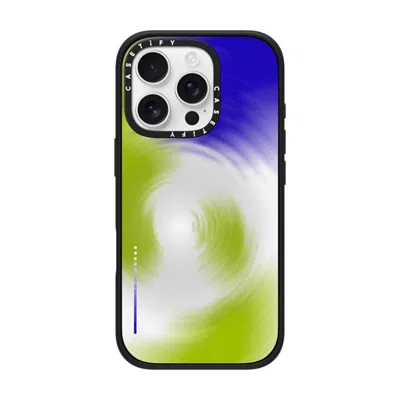 Casetify Iphone 16 Pro Case Matte Black Impact Case  Gradient,futurism Matcha Ripples