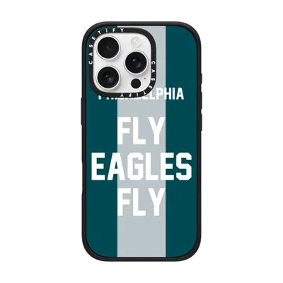 Casetify Iphone 16 Pro Case Matte Black Impact Case Magsafe Compatible  Superbowl - Fly Eagles Fly