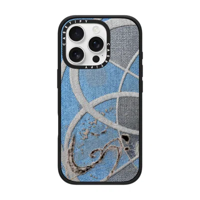 Casetify Iphone 16 Pro Case Matte Black Impact Case Magsafe Compatible  Surrealism Cyber Denim