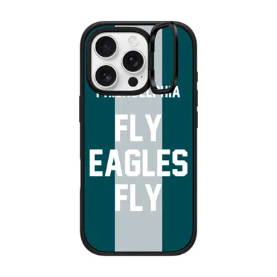 Casetify Iphone 16 Pro Case Matte Black Impact Ring Stand Case Magsafe Compatible  Superbowl - Fly Eagles Fly