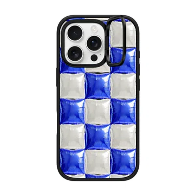 Casetify Iphone 16 Pro Case Matte Black Impact Ring Stand Case Magsafe Compatible  Y2k,pattern Balloon Checke
