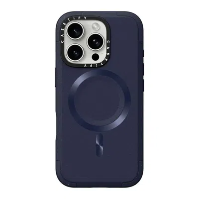 Casetify Iphone 16 Pro Case Navy Force Case  Iphone 16 Pro - Force Case - Navy  In Blue