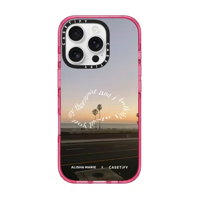 Casetify Iphone 16 Pro Case Pink Fizz Impact Case Magsafe Compatible  Alisha Marie Sunsets & Therapy Case Cas