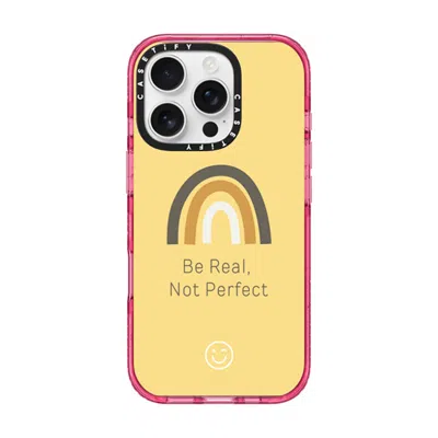 Casetify Iphone 16 Pro Case Pink Fizz Impact Case Magsafe Compatible  Be Real, Not Perfect