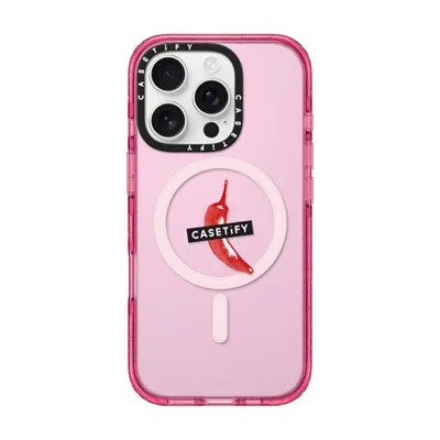 Casetify Iphone 16 Pro Case Pink Fizz Impact Case Magsafe Compatible  “spicy Hot Pot Only"