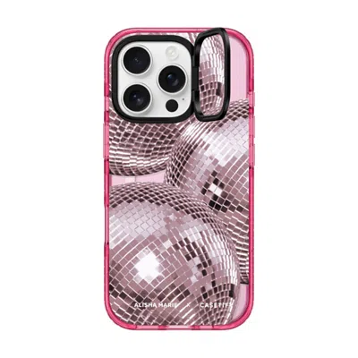 Casetify Iphone 16 Pro Case Pink Impact Ring Stand Case Magsafe Compatible  Alisha Marie Disco Baby Case Case