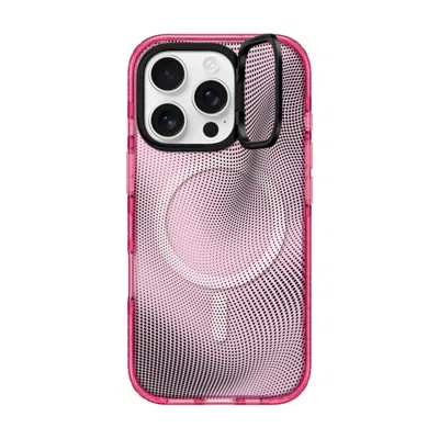 Casetify Iphone 16 Pro Case Pink Impact Ring Stand Case Magsafe Compatible  Halftone Case
