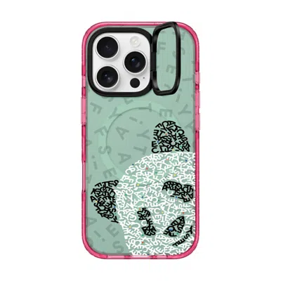 Casetify Iphone 16 Pro Case Pink Impact Ring Stand Case Magsafe Compatible  Hi! Panda!