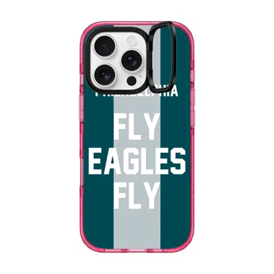 Casetify Iphone 16 Pro Case Pink Impact Ring Stand Case Magsafe Compatible  Superbowl - Fly Eagles Fly Caseti