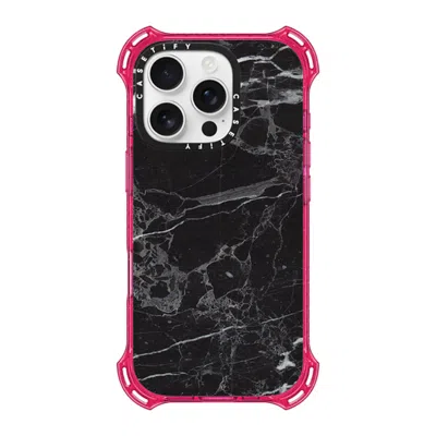 Casetify Iphone 16 Pro Case Primrose Pink Bounce Case Magsafe Compatible  Black Marble