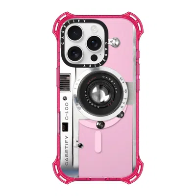Casetify Iphone 16 Pro Case Primrose Pink Bounce Case Magsafe Compatible  Camera Case - Retro