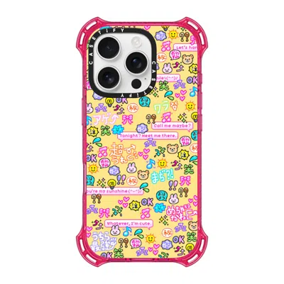 Casetify Iphone 16 Pro Case Primrose Pink Bounce Case Magsafe Compatible  Emoji Paradise