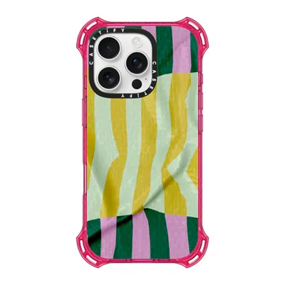 Casetify Iphone 16 Pro Case Primrose Pink Bounce Case Magsafe Compatible  Pattern Afternoon At Capri