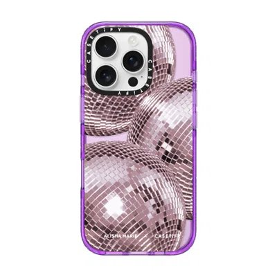 Casetify Iphone 16 Pro Case Purple Impact Case  Alisha Marie Disco Baby Case