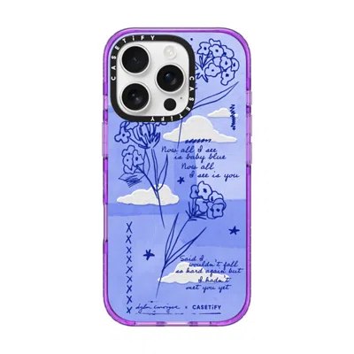 Casetify Iphone 16 Pro Case Purple Impact Case  Baby Blue