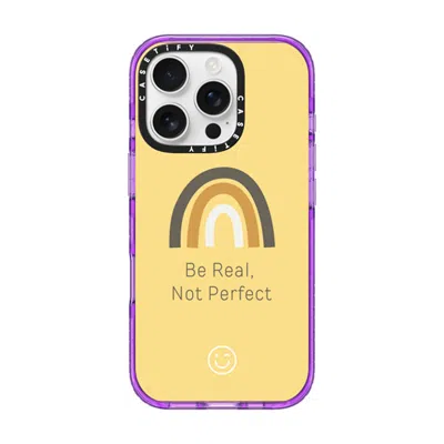 Casetify Iphone 16 Pro Case Purple Impact Case  Be Real, Not Perfect