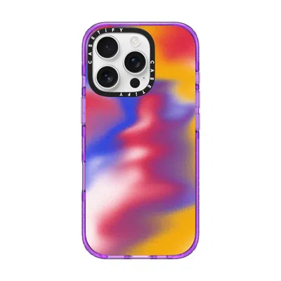 Casetify Iphone 16 Pro Case Purple Impact Case  Gradient,futurism Primary Aura