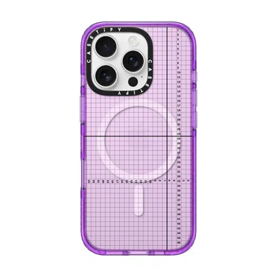 Casetify Iphone 16 Pro Case Purple Impact Case Magsafe Compatible  Metrics