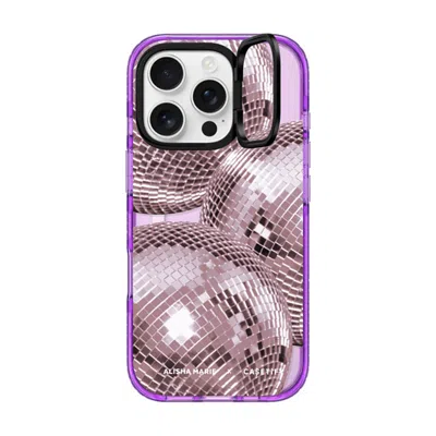 Casetify Iphone 16 Pro Case Purple Impact Ring Stand Case Magsafe Compatible  Alisha Marie Disco Baby Case Ca
